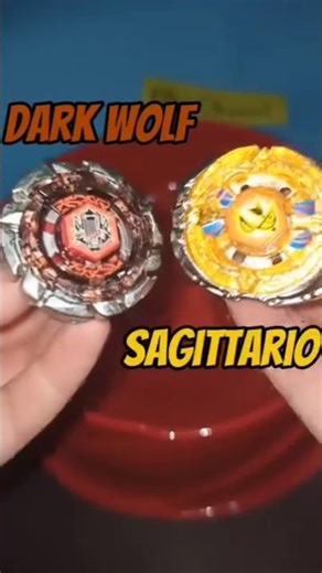 Dark Wolf vs Sagittario | Beyblade #beyblade #shorts