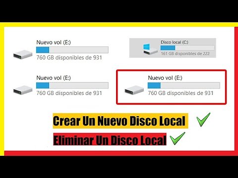 ✅Como CREAR Un Nuevo Disco Local En Mi Pc Windows 10 - 2021 Eliminar o Crear Un Disco Local.