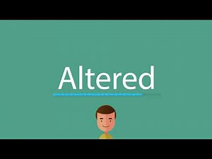 Altered pronunciation