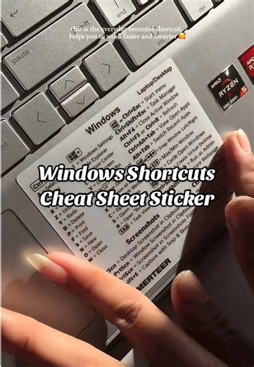 let’s make your life easier with this shortcuts cheat sheet 👌🏻✨ #laptopessentials #keyboardshortcuts #keyboardshortcutssticker #pearlsetechessentials #fyp