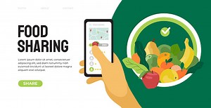 Food sharing project mobile app help restaurant and cafe sell unused...