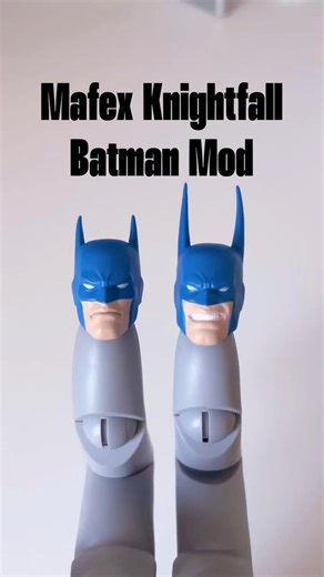 Quick video about how I cut the Mafex Knightfall Batman ears.