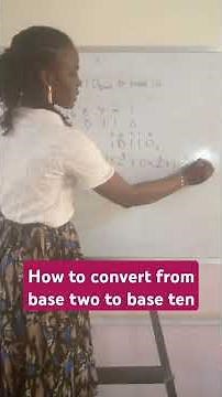 How to convert a number from base two to base ten: quick exams trick