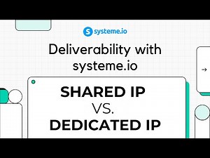 Do you need a dedicated IP to send emails with systeme.io? 📨🤔
