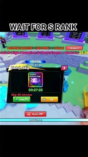 I GOT S RANK PET FROM NEW SHADOW EGG IN CATCH A MONSTER ROBLOX | HOW I GOT S RANK VOID SHADECLOCK