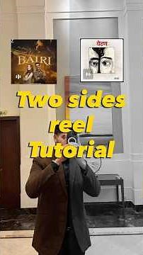 Two side reel tutorial 🔥 #tutorial #instagramtrending #editing #edits
