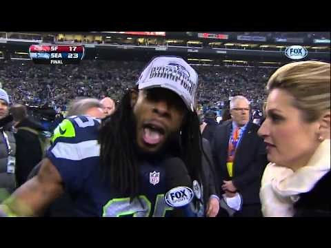 Richard Sherman 2014 NFC Championship Interview with Erin Andrews