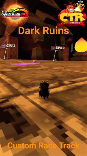 Dark Ruins Custom Race Track: #TheKarters2 #CrashBandicoot #CrashTeamRacing #CrashBandicootMod
