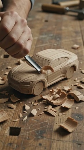 Satisfying: Carving a TATA Punch from WOOD #shorts