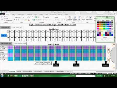 Kumihimo! Map Bead Placement with the BKG Pattern Maker