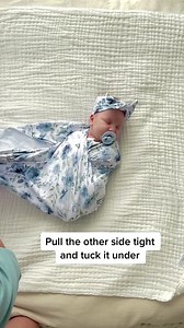 Our buttery-soft swaddles have just enough stretch for the perfect swaddle! 💙 Soft & soothing for a newborn's skin, and in the prettiest prints & bamboo solids. | Caden Lane