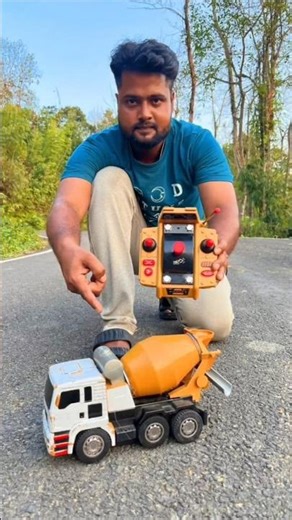 😱 Remote Control Cement Mixer Truck Unboxing #shorts🔥