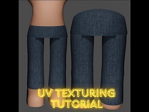 blender uv tetxutring jeans tutorial