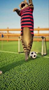 🐱⚽ Cats Playing Soccer — One Scores and Celebrates Like a Pro! 🎉😹