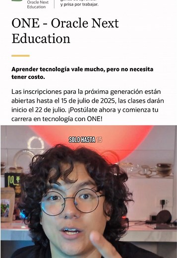 Curso gratuito de Oracle Next Education en español