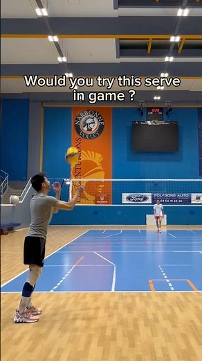 Side spin serve 😵‍💫