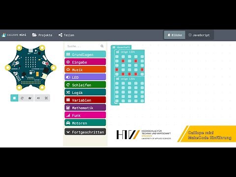 0 - Calliope Einführung MakeCode in MakeCodeV1 | Programmieren lernen mit dem Calliope mini
