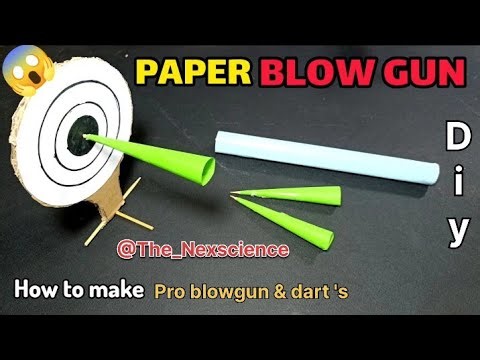 How to make blowgun|diy blow gun & dart's|diy|make a Pro blow gun dart|‪@The_Nexscience‬