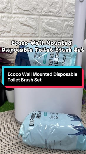 Ecoco Wall Mounted Disposable Toilet Brush Set #ecoco #loderonline #homeimprovement #hometip #toiletbrush