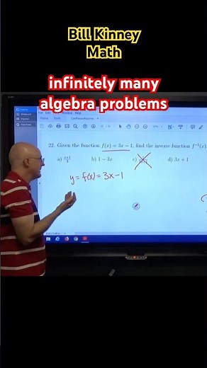 Solve ∞-MANY Algebra Problems AT ONCE with INVERSE FUNCTIONS!!! (COOL MATH!)