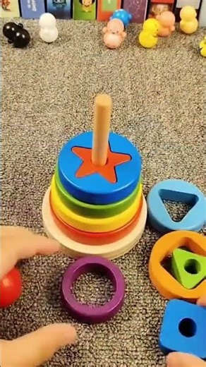 Montessori Geometric Columns For Kids And Toddlers