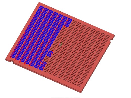 Selecting multiple pockets