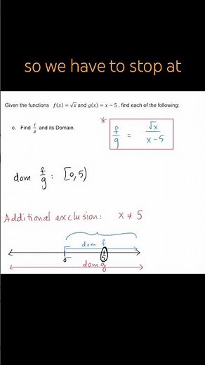 Combinations of Functions - Find f+g, fg, f/g and their Domains - Example 1