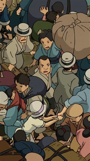 Filmthusiast on Instagram: "Hayao Miyazaki was adamant that this scene from Studio Ghibli’s The Wind Rises (2013) had to be hand-drawn without using any CGI effects. It took animator Eiji Yamamori 15 months to complete. At 24 frames per second, that’s a total of 96 images, resulting in 6.4 images per month. Every character in the crowd has their own personality and goal depicted through their movements, and everything blends into a beautifully coordinated yet chaotic body of people."