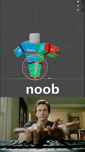 Roblox Animator: Noob vs Pro Sword Attack ⚔️#roblox #robloxgamedesign #blender #animation