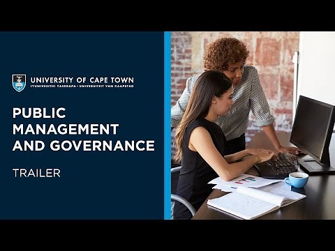 UCT Public Management and Governance Online Short Course | Trailer