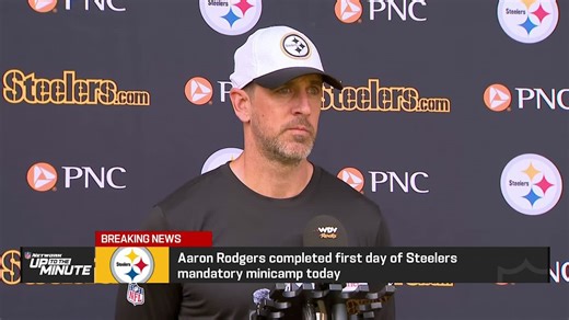 Aaron Rodgers speaks with media after first day of Steelers minicamp | 'Up To The Minute'
