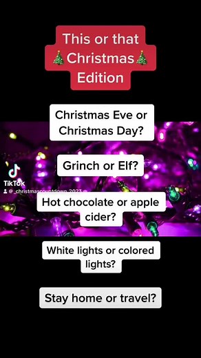 41 days until Christmas!!!🎄🎄🎄Comment your answers!!!#christmas #besttimeoftheyear🥰🎅🏻 #christmascountdown2023 #christmastiktok #soready #thisorthatpodcast #christmasthisorthat