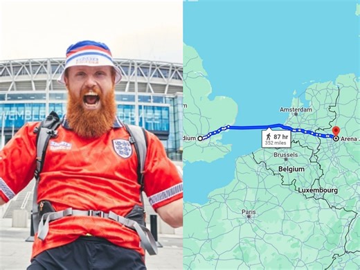 YouTuber Russ "Hardestgeezer" Cook announces new running challenge to Euro 2024, after running entire length of Africa