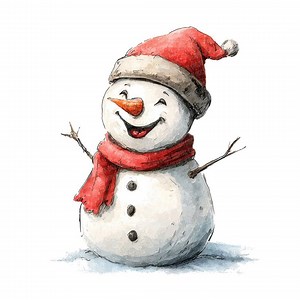 Snowman Clipart, 12x Christmas Snowman PNG, Watercolor Clip Art Set, Transparent PNG, Holiday Art, Printable Digital Download, Winter Crafts - Etsy