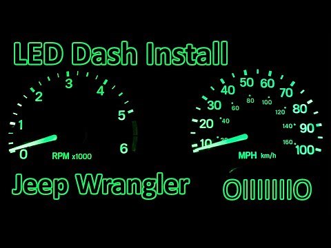 D.I.Y. - How to Install LED Dash Upgrade | Jeep Wrangler TJ