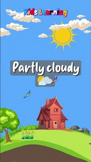 Wow! It’s Partly Cloudy – Fun Weather Learning for Kids! #WeatherForKids #PreschoolWeather #kids