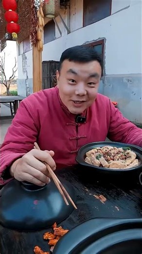 Duck boss picks big one! #Rural cuisine# food broadcast #Chili sauce# Douyin food #Tiktok