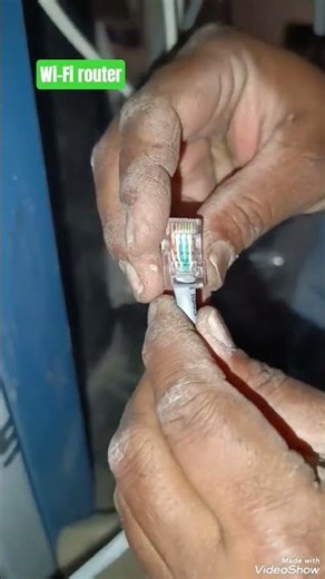 Wi-Fi router cat6 wire clipping 5G connection with wiring (8660020751)