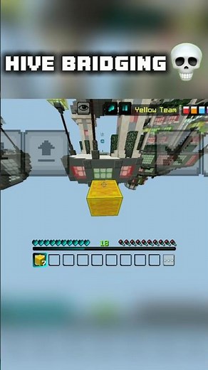 Hive Bridging 💀😭 #minecraft #bedwarsspeedrun #pvp #hivebedwars #hiveminigames #bridging #bridgingpro