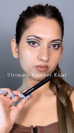 One stroke to rule them all! ✨Ultimate Stunner Kajal - No smudges, no mess, just fierce lines that’ll make ‘em stop and stare! #lovecolorbar #magical #beauty #explore #colorbarcosmetics #viral #reels #skincare #healthyskin #glowingskin #makeuptransformation #colorbar #new #newlaunch #launch #ultimatestunnerkajal #kajal #flawless #bold #unique #smudgeproof | Colorbar