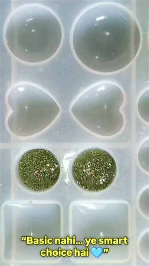 Day 6 Resin Earrings 💙 Simple Yet Stylish | Handmade Jewelry #shorts