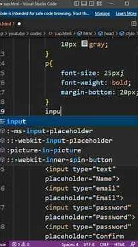👉 Create a Sign Up Form in HTML | HTML Form Tutorial for Beginners #signupform #htmlforbeginners
