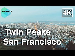 【4K】🇺🇸🌉 Such a beautiful view at Twin Peaks in San Francisco🎧, California, United States