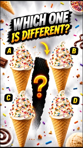 Which Ice Cream Is Different? 👀🍦