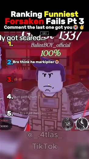 Ranking Funniest Forsaken Fails Part 3😭🙏