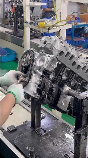 Toyota 3Y4Y Engine Timing Chain Installation#Engine #carengine #Toyota#3Y#4Y#двигатель