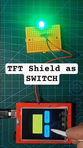 Arduino Touchscreen LED Control | DIY Breadboard LED ON/OFF Project