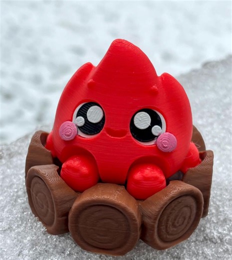 Fire Element Flexi Clicker, Fire Fidget Toy, Cute Articulated Campfire Clicker, Satisfying Click Sound, Licensed Puffypuff Design - Etsy Canada