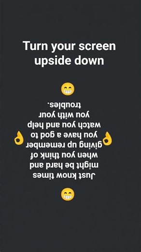 turn your screen upside down.