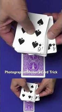 Photographic Memory Card Trick